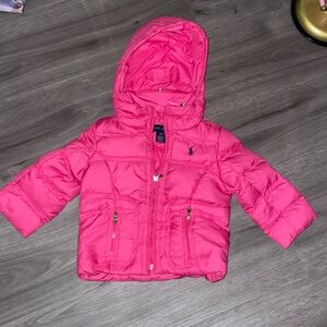 Ralph Lauren down jacket girls size 12 months